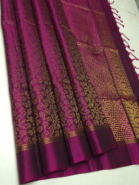 Manjara-Pure Handloom Double-Warp Soft Silk Saree[Silk Mark Certified]