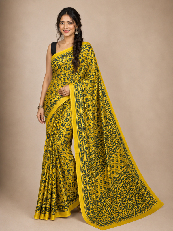 Shifa -  Pure Modal Ajrakh Print
