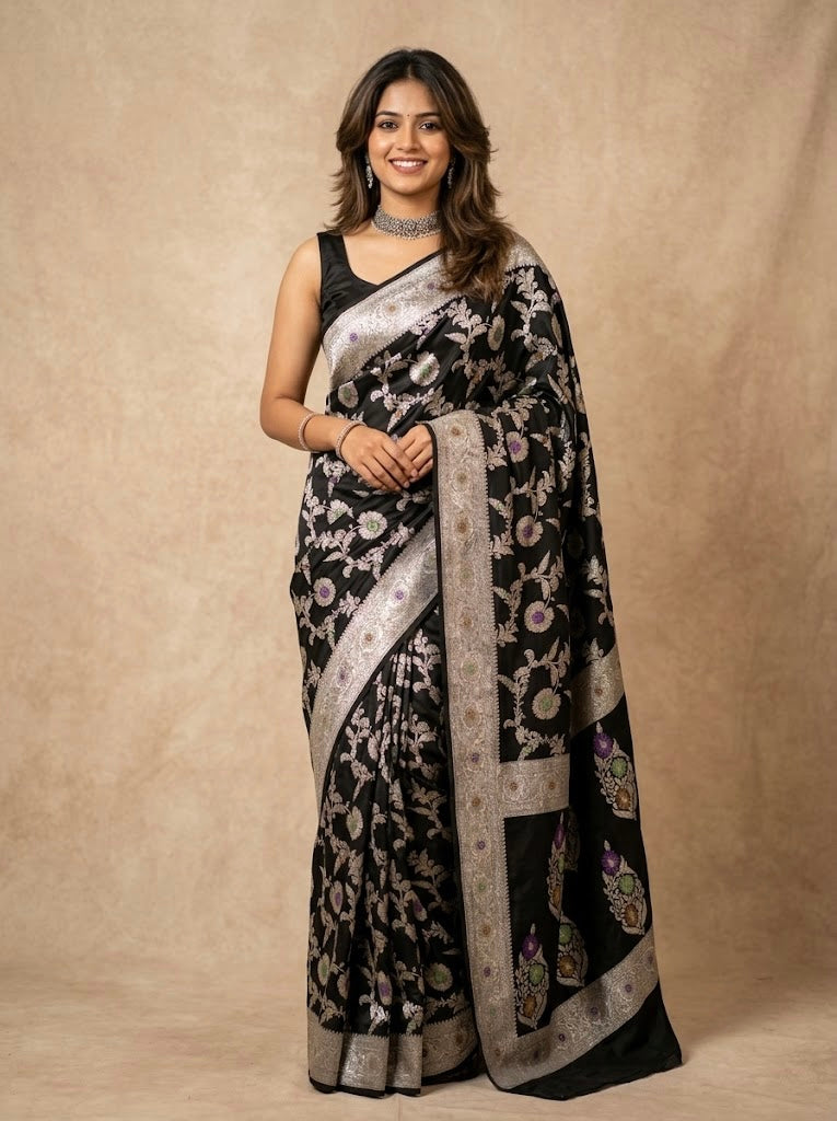 Gopika -Banarasi Mashru Mina Pure Silk