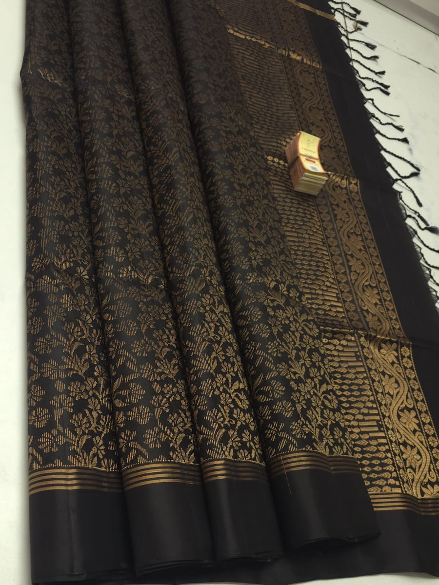 Rajathi -Pure Handloom Double-Warp Soft Silk Saree[Silk Mark Certified]