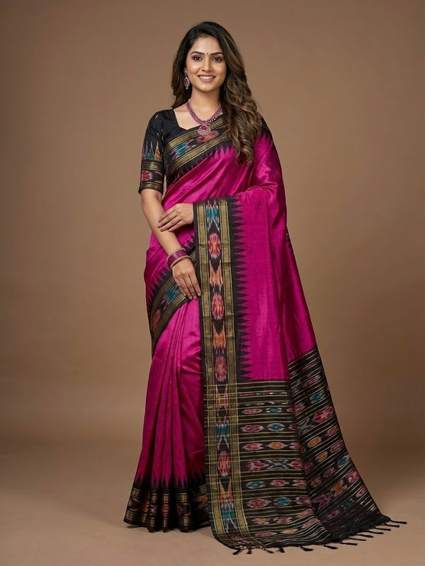Ambuli-Pure Raw Silk Saree(Silk mark certified)