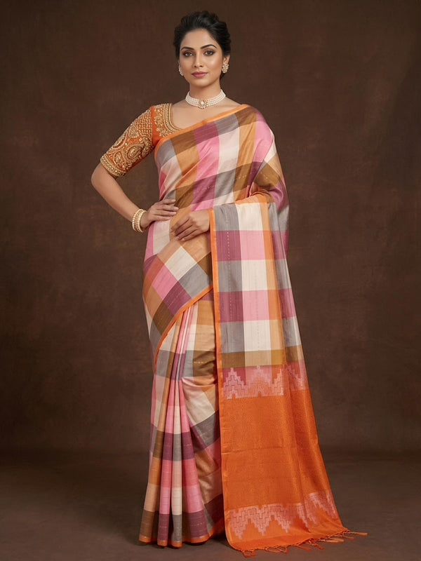 Booma -Double Warp Handloom Pure Soft Silk Saree [Silk Mark Certified]