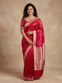 Nayara-Banarasi Handloom Mashru Katan Silk Saree