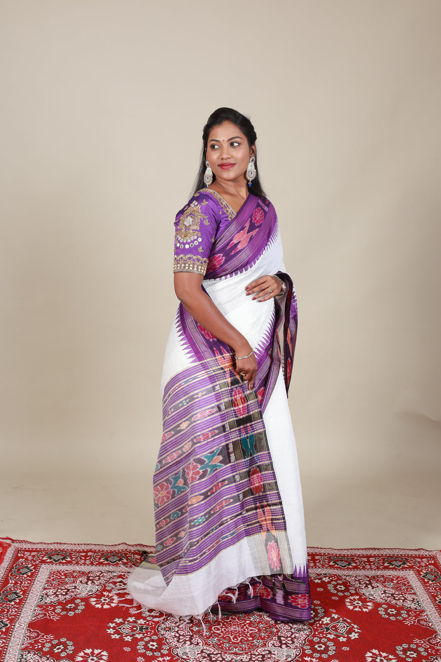 Pure Raw Silk Saree - Aaravi - Thugil