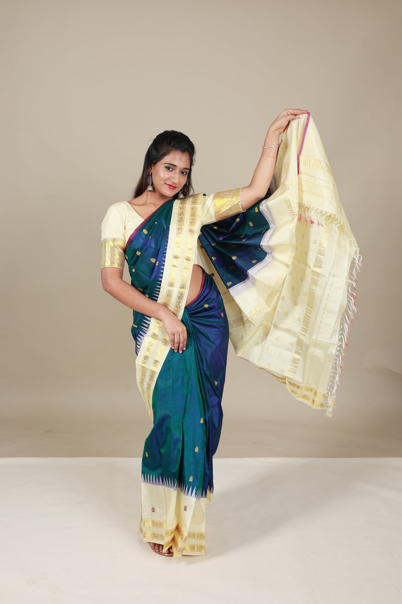 Pure Thirubuvanam Silk Saree - Thugil