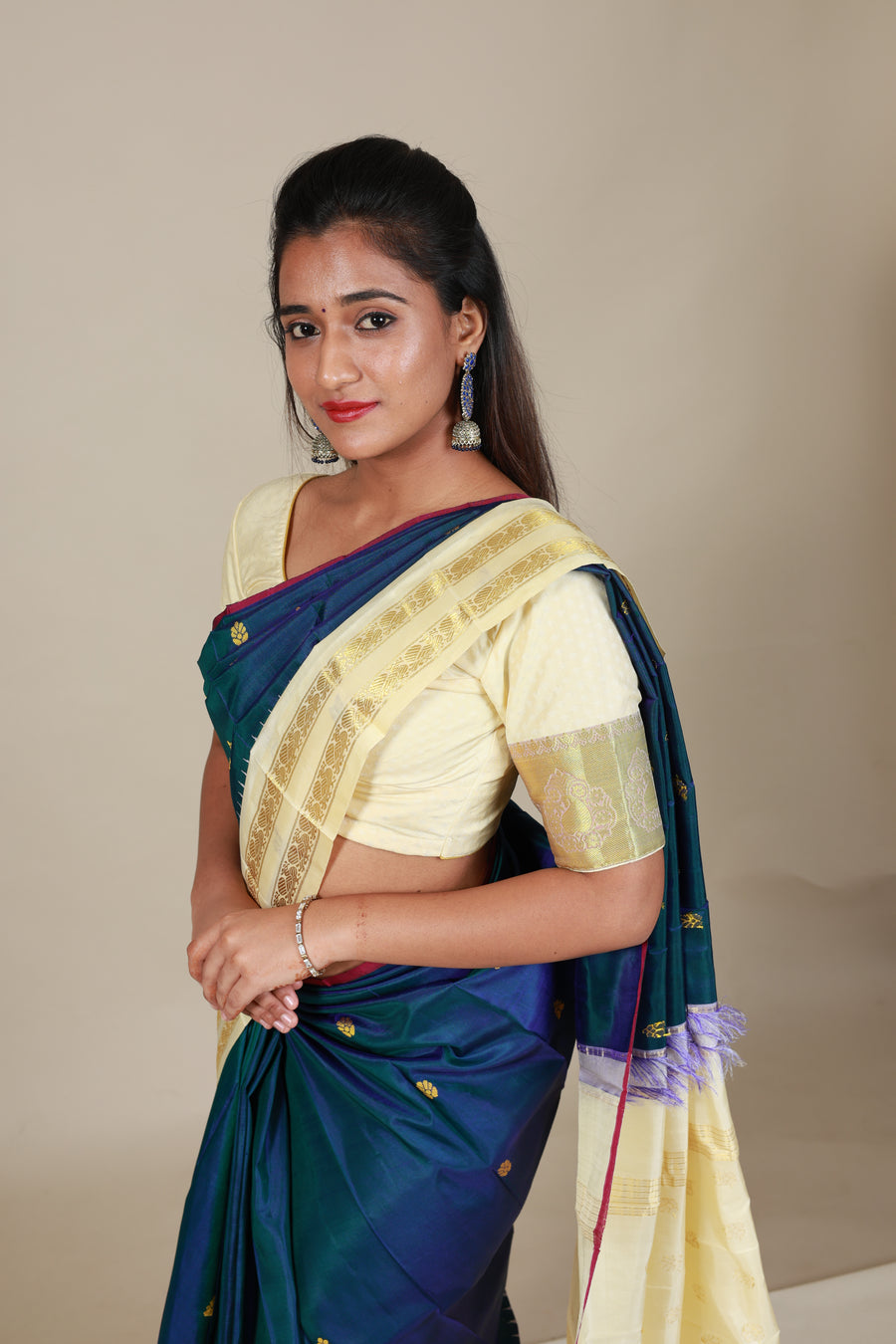 Pure Thirubuvanam Silk Saree - Thugil