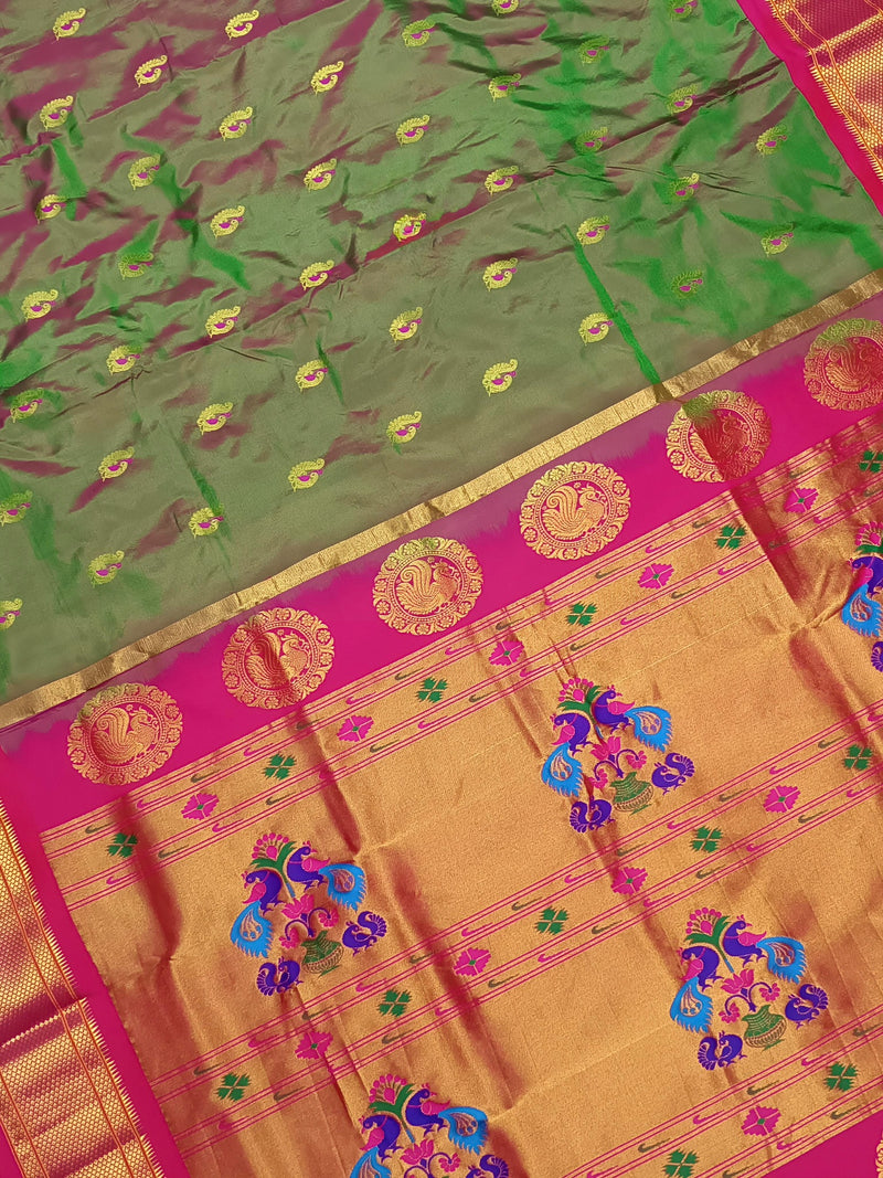 Vedha– Kadiyal Paithani Pure Silk Saree