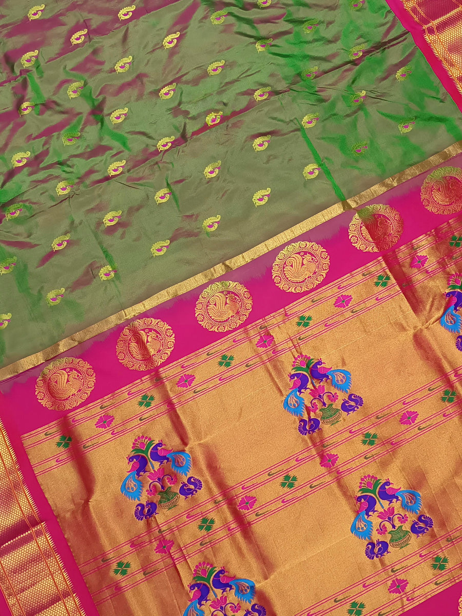 Vedha– Kadiyal Paithani Pure Silk Saree