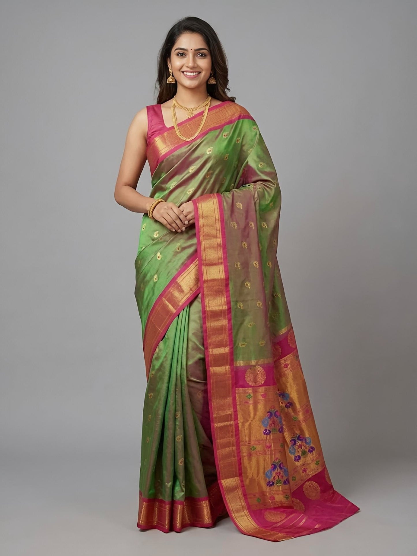 Vedha– Kadiyal Paithani Pure Silk Saree
