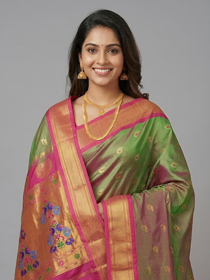 Vedha– Kadiyal Paithani Pure Silk Saree
