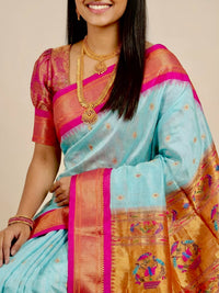 Sahara- Kadiyal Paithani Pure Silk Saree