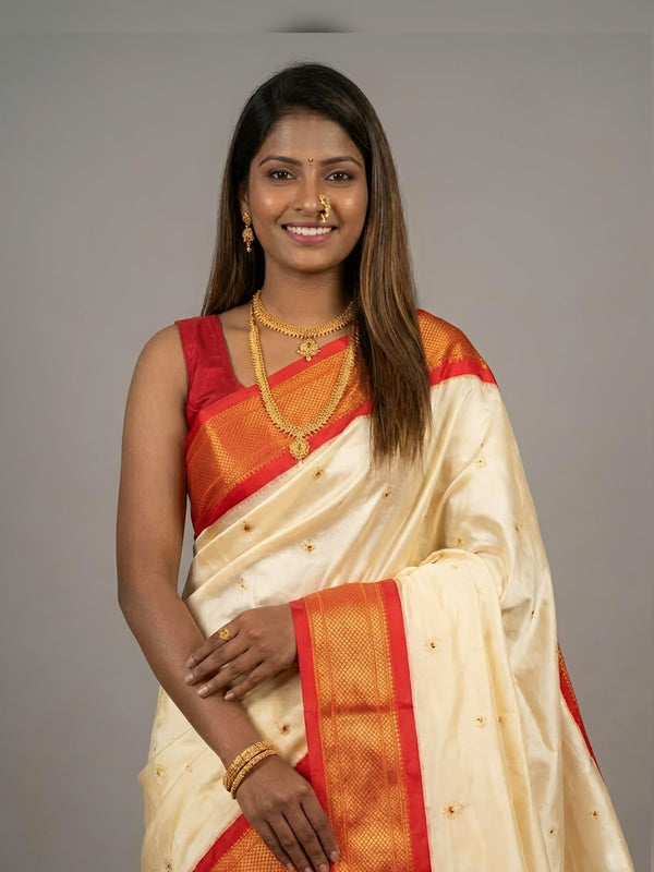 Sheena- Kadiyal Paithani Pure Silk Saree