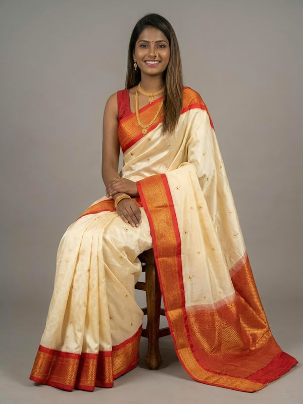 Sheena- Kadiyal Paithani Pure Silk Saree
