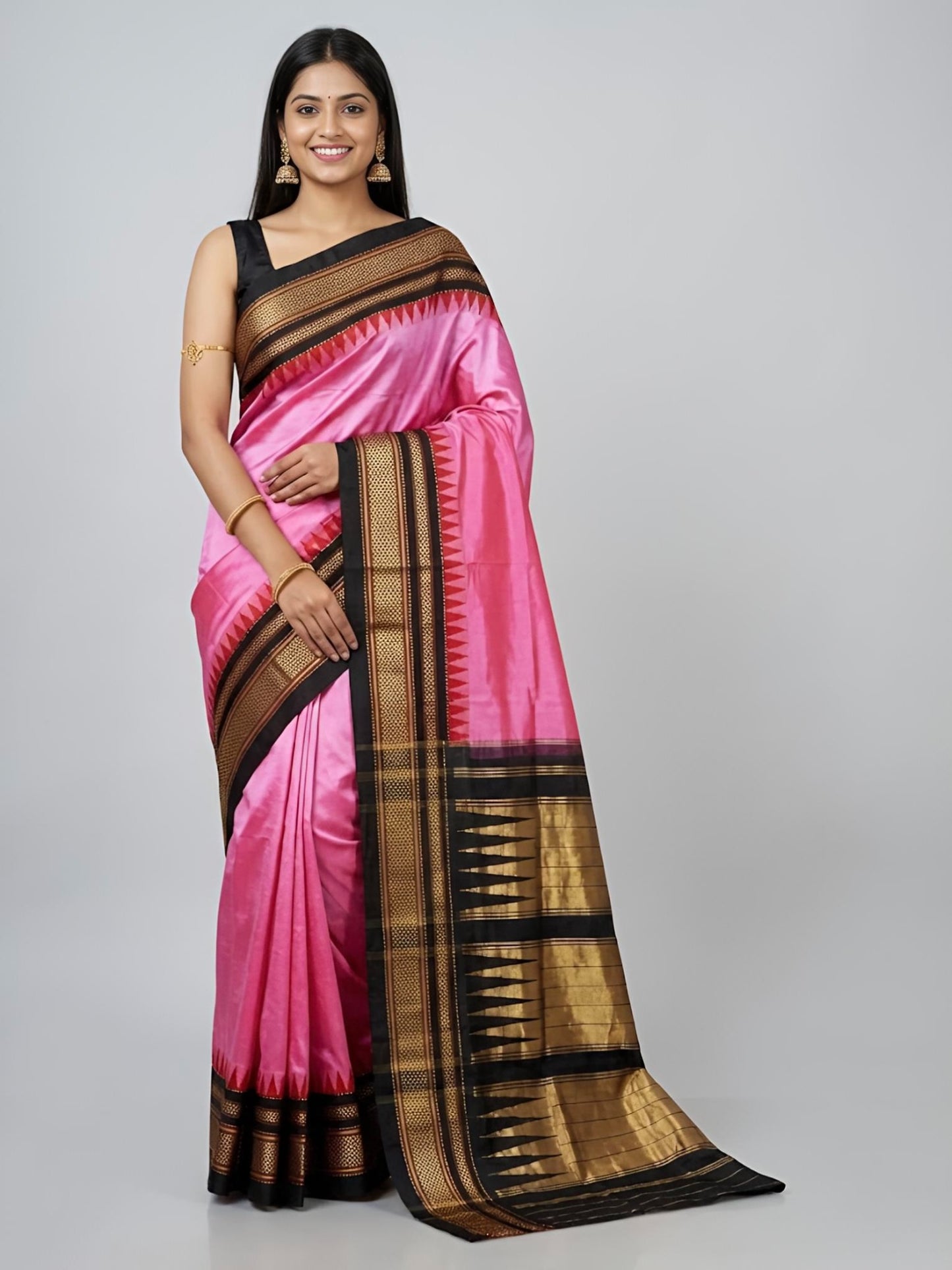 Raveena-Irkal Paithani Pure Silk Saree