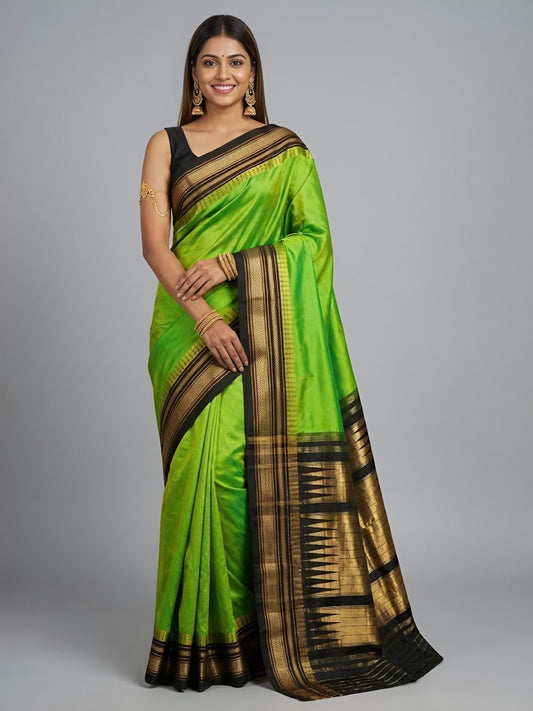 Yamini-Irkal Paithani Pure Silk Saree