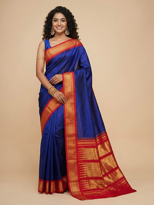 Rubi-Irkal Paithani Pure Silk Saree