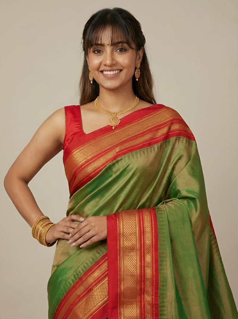 Jammeela-Irkal Paithani Pure Silk Saree