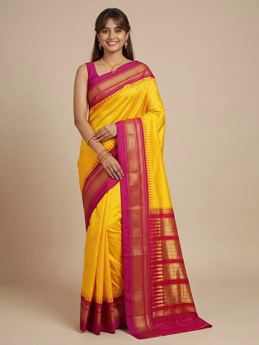 Kannamma-Irkal Paithani Pure Silk Saree
