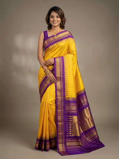 Janasaya-Irkal Paithani Pure Silk Saree