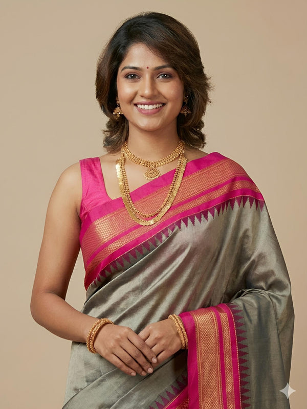 Evangelin-Irkal Paithani Pure Silk Saree