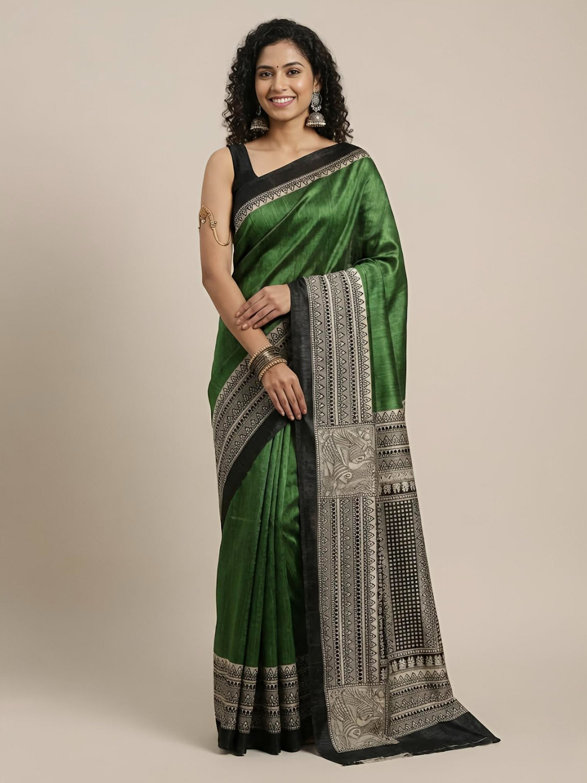 Reeta– Pure Tussar Ghicha Silk Saree (Silk Mark Certified)