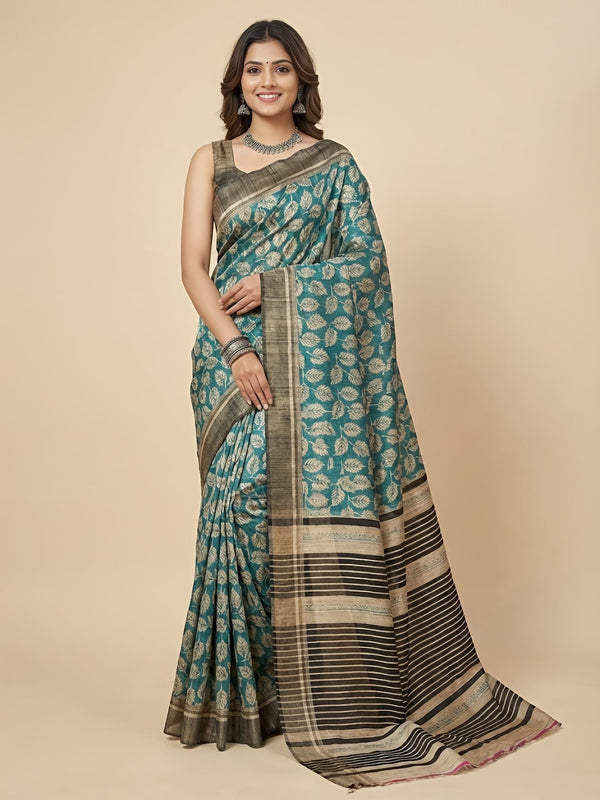 Myra– Pure Tussar Ghicha Silk Saree (Silk Mark Certified)