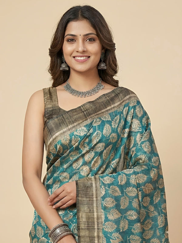 Myra– Pure Tussar Ghicha Silk Saree (Silk Mark Certified)