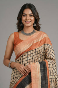Riya– Pure Tussar Ghicha Silk Saree (Silk Mark Certified)