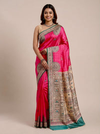 Rathnam – Pure Tussar Warli Print Silk Saree(Silkmark certified)