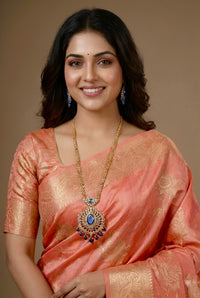 Saptha- Pure Tussar Silk Jamdani Jari Buta Saree(Silkmark certified)