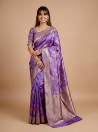 Panchami-Pure Tussar Silk Jamdani Jari Buta Saree(Silkmark certified)