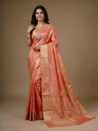 Saptha- Pure Tussar Silk Jamdani Jari Buta Saree(Silkmark certified)