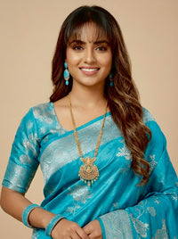 Guna-Pure Tussar Silk Jamdani Jari Buta Saree(Silkmark certified)