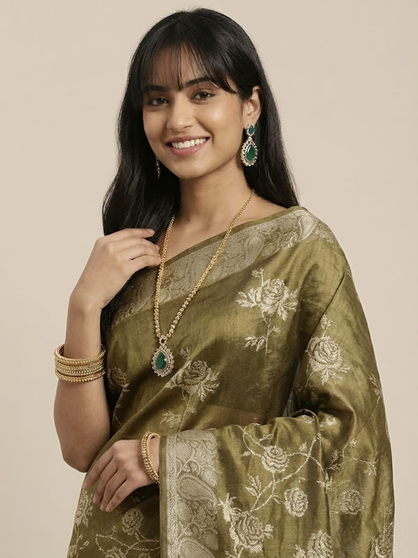 Mardhini – Pure Tussar Silk Jamdani Jari Buta Saree(Silkmark certified)