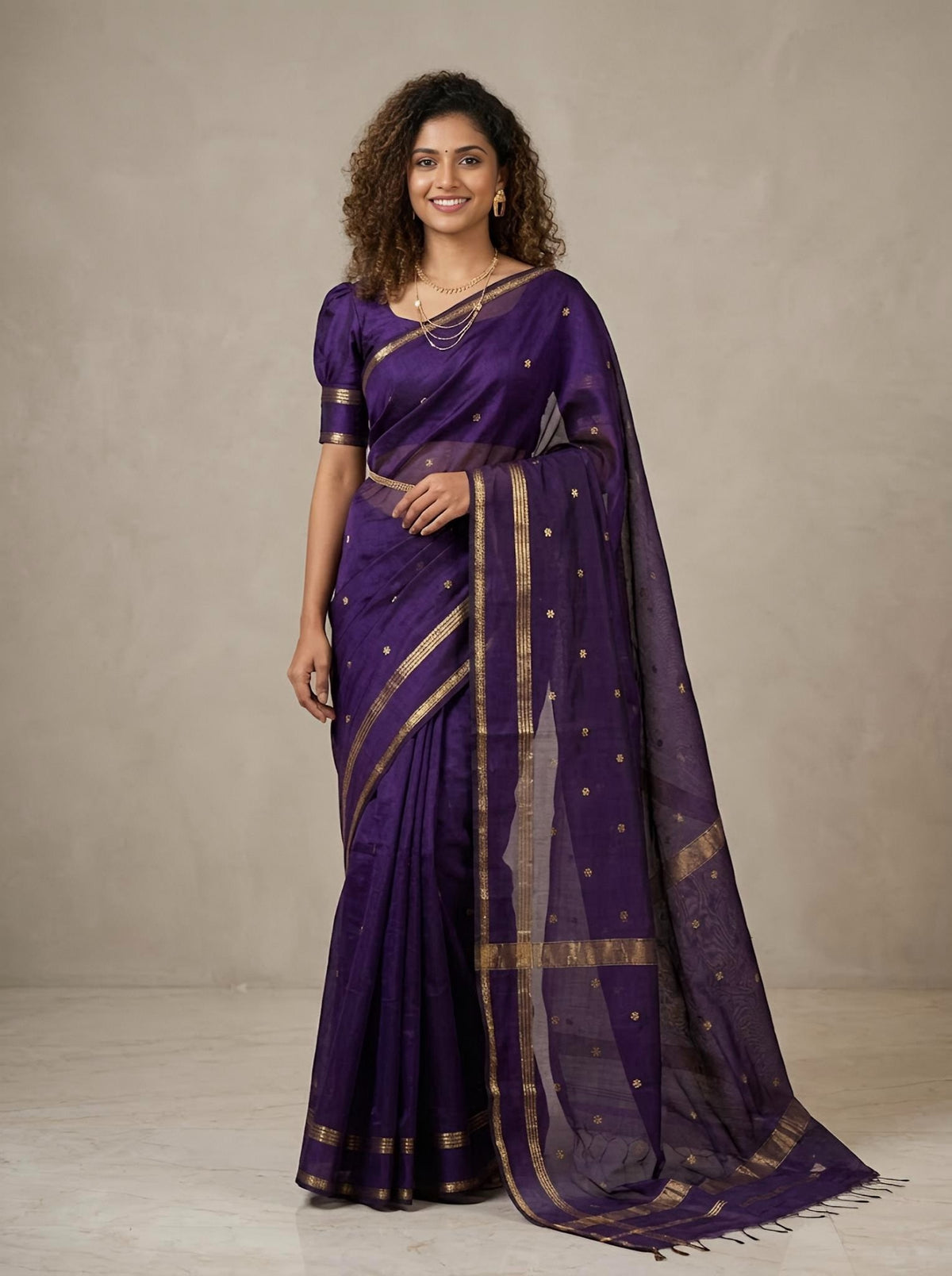 Alaknanda- Handloom Silk Cotton
