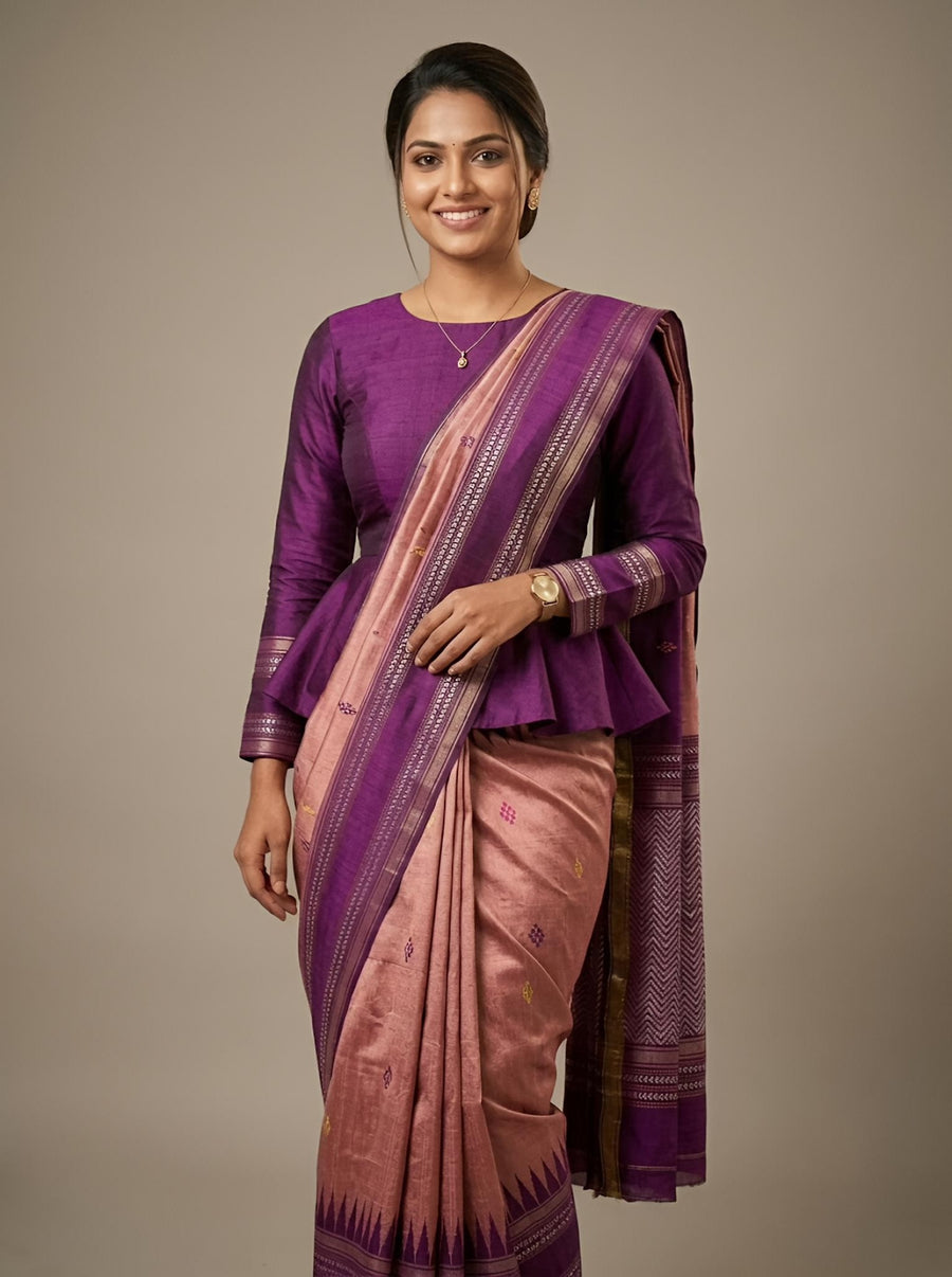 Thamarai-Pure Raw Silk (Silkmark Certified)
