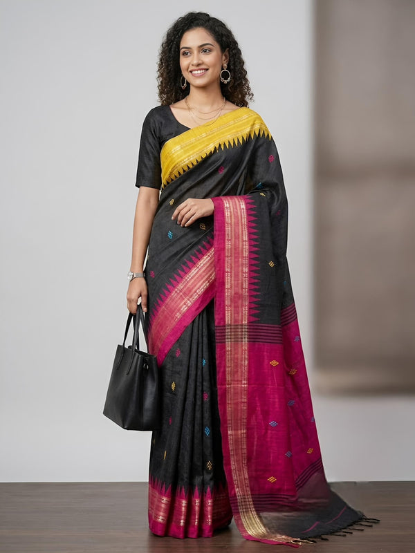 Kayalvizhi-Pure Raw Silk (Silkmark Certified)
