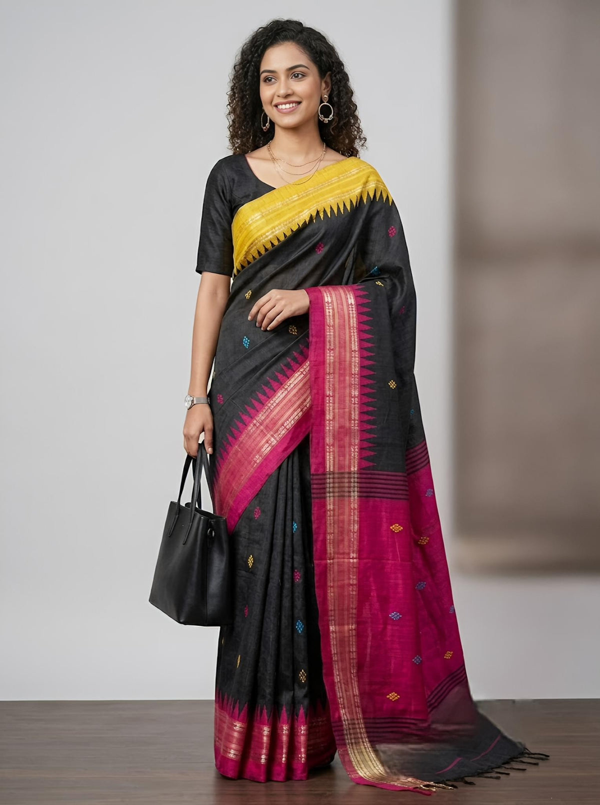 Kayalvizhi-Pure Raw Silk (Silkmark Certified)