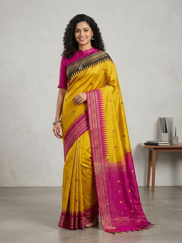 Ezhil- Pure Raw Silk (Silkmark Certified)
