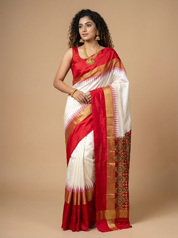 Neena – Pochampally Double Ikkat Pure Silk Saree (Silk Mark Certified)