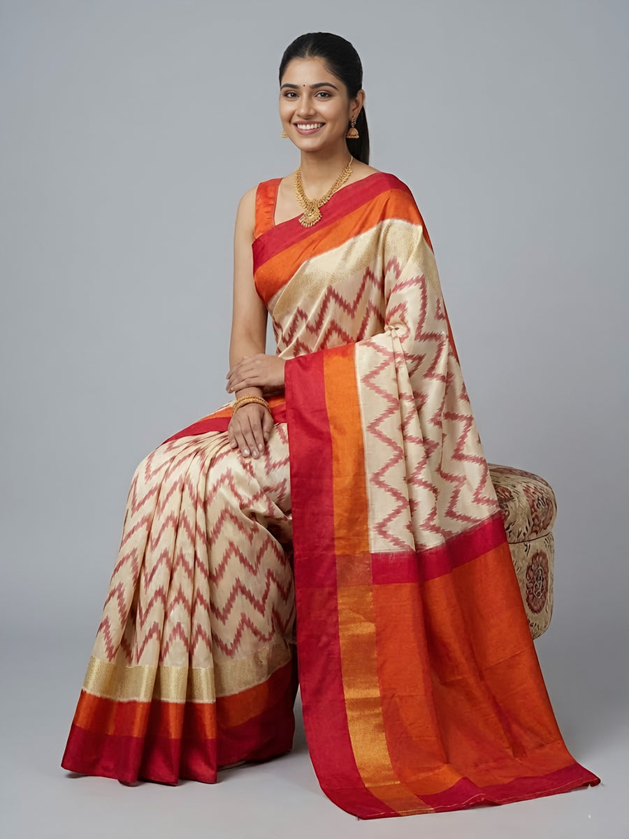 Neethu – Pochampally Double Ikkat Pure Silk Saree (Silk Mark Certified)