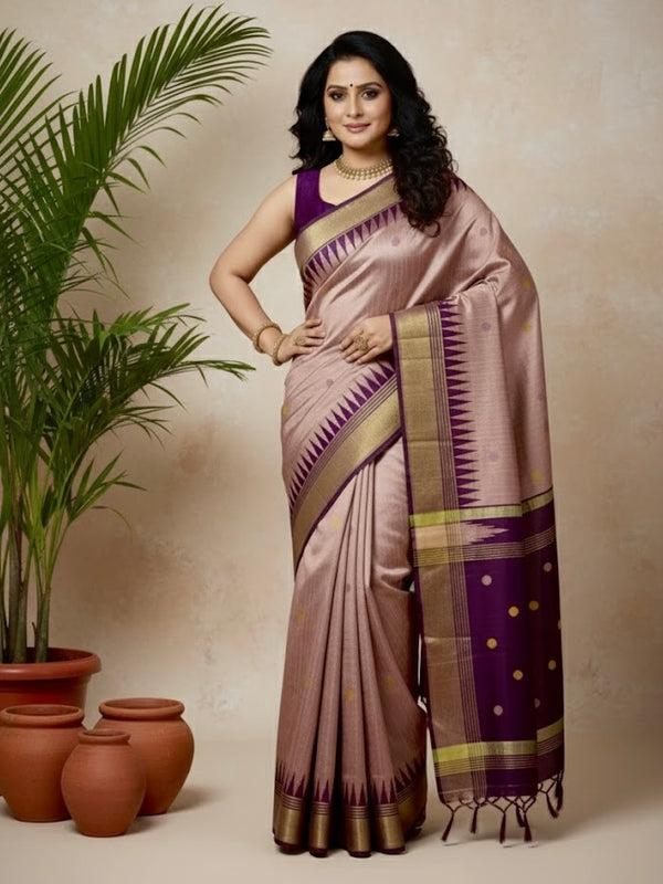 Radhika – Elegant Raw Silk Saree - Thugil