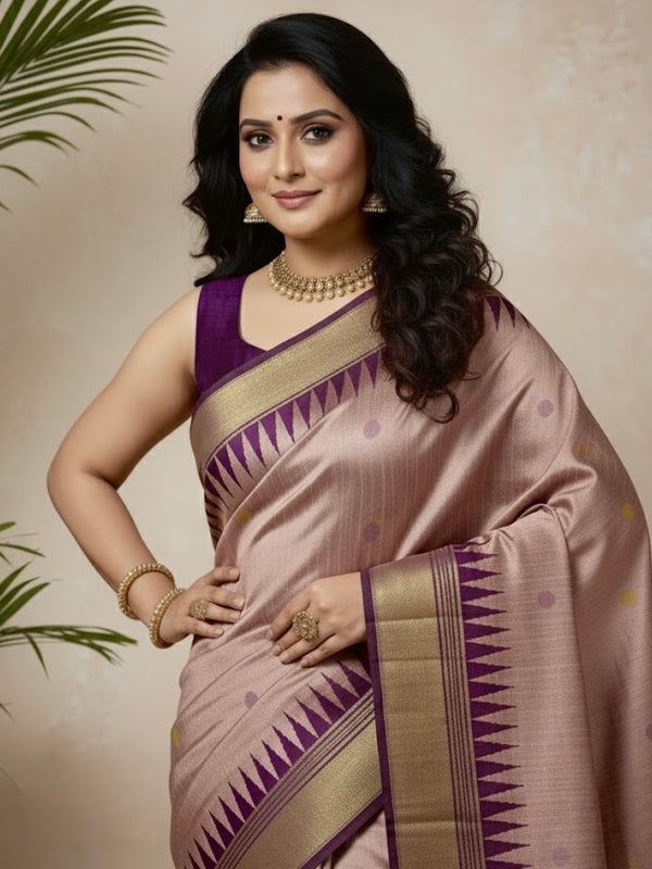 Radhika – Elegant Raw Silk Saree - Thugil
