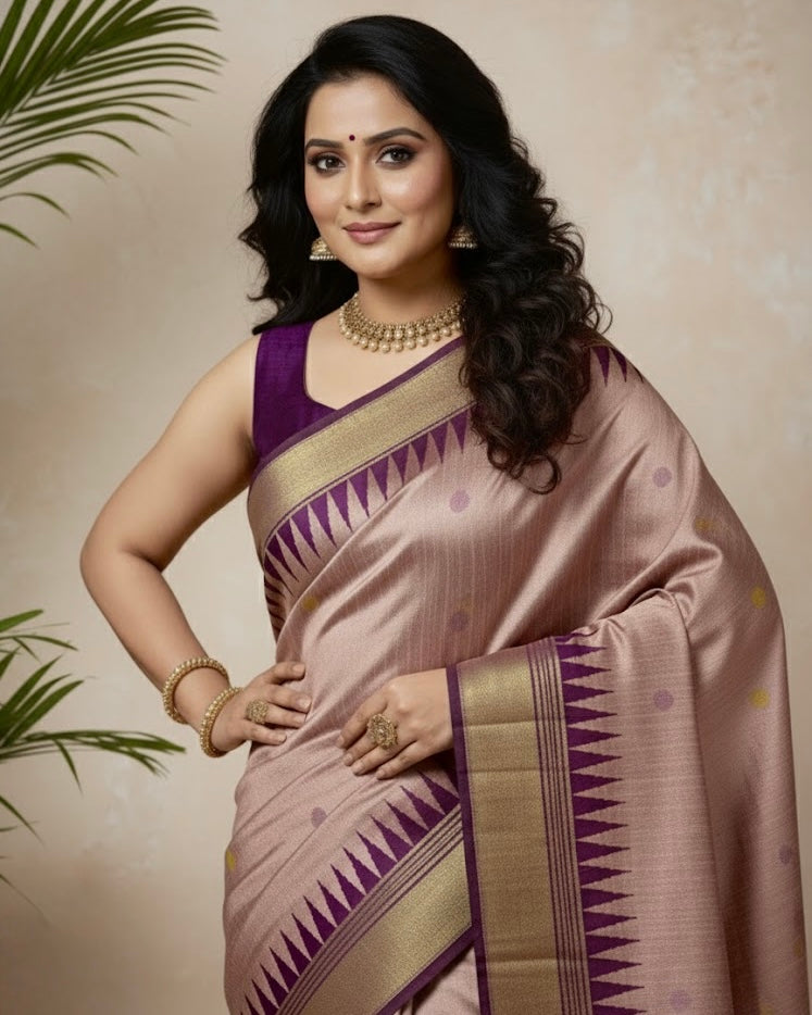 Radhika – Elegant Raw Silk Saree - Thugil