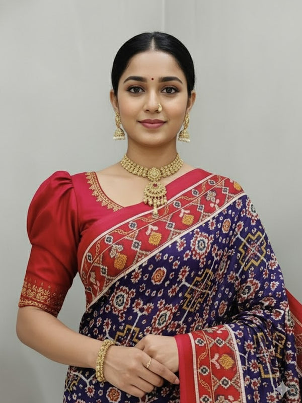 Deepika-Pure Modal Silk Saree with Tissue Pallu - Thugil