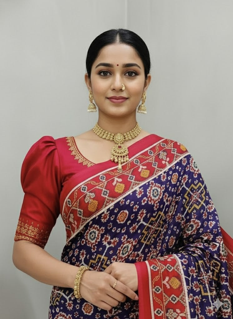 Deepika-Pure Modal Silk Saree with Tissue Pallu - Thugil