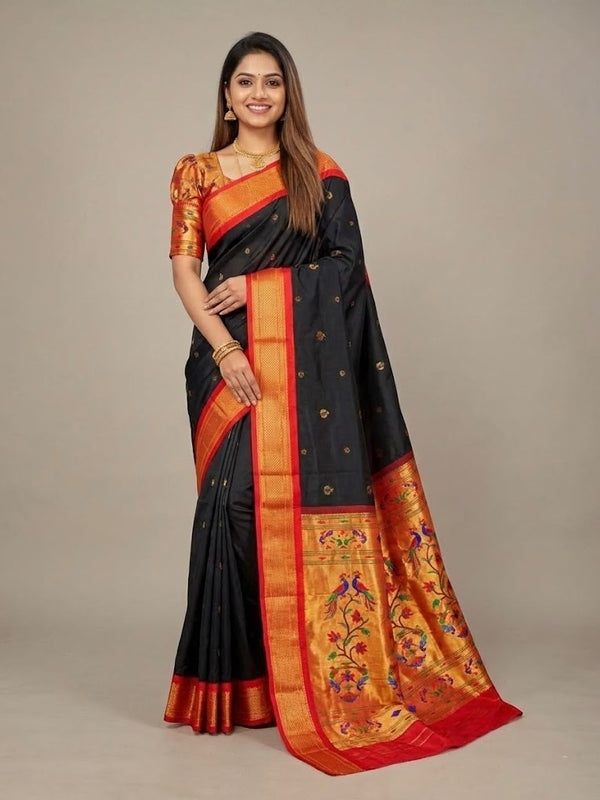 Mythili- Kadiyal Paithani Pure Silk Saree