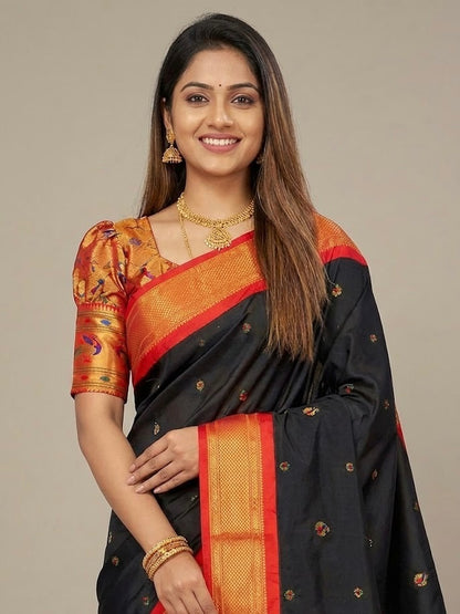 Mythili- Kadiyal Paithani Pure Silk Saree