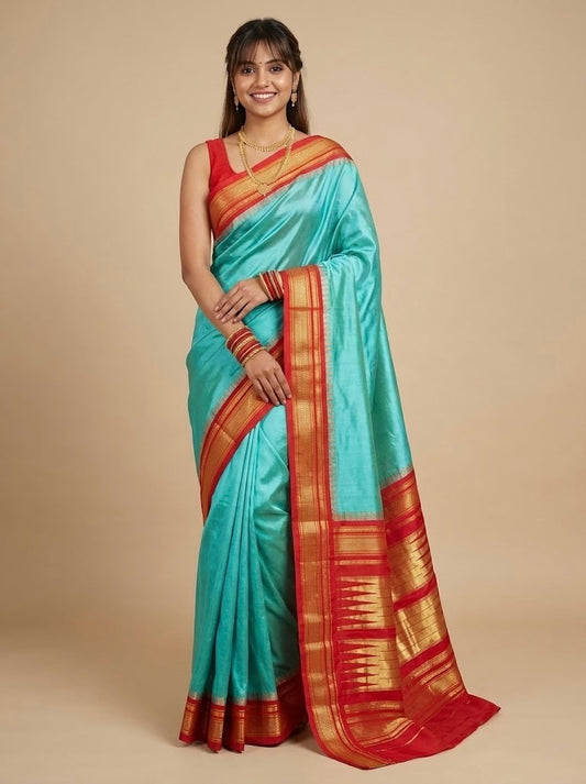 Joy-Irkal Paithani Pure Silk Saree