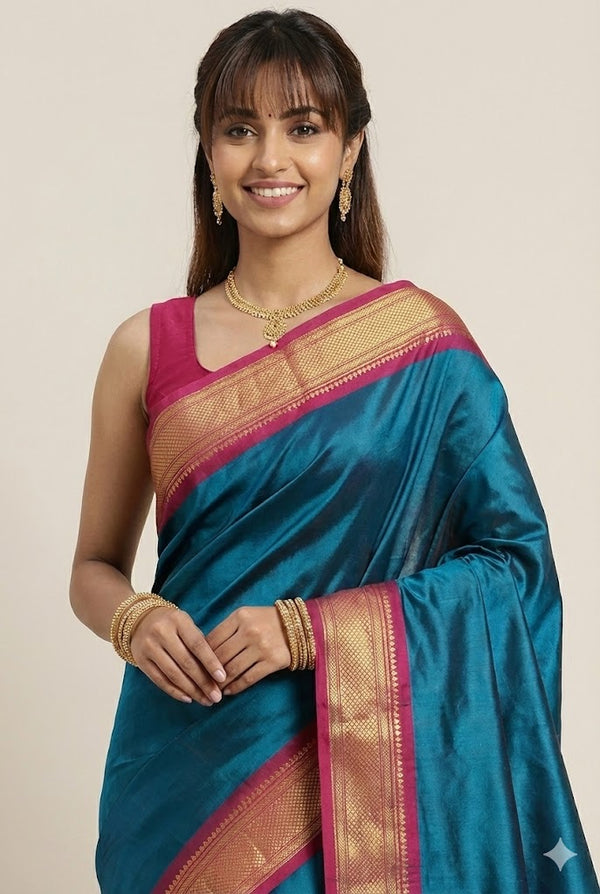 Tess-Irkal Paithani Pure Silk Saree